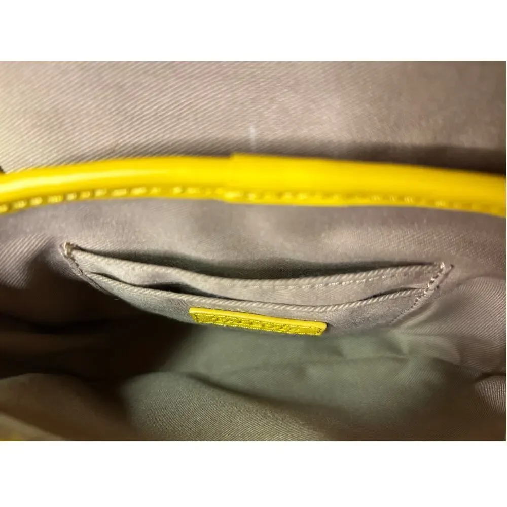 Talbots Yellow Bow and Basket Weave Crossbody Purse | Dressy | Party | Summer